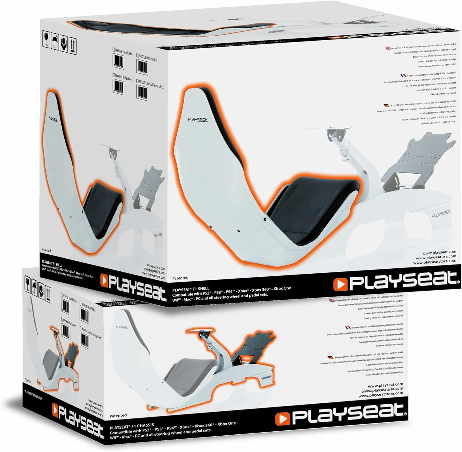 Playseat F1 - White (Xbox One/PS3/PS4/Xbox 360/Nintendo Wii U) image 4 Playseat F1 - White (Xbox One/PS3/PS4/Xbox 360/Nintendo Wii U) image 4